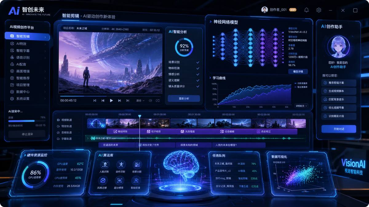 录屏直播AI视频创作工具